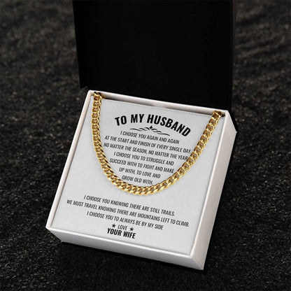 To My Husband | Cuban Link Chain