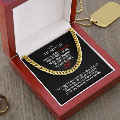 To My Husband | Cuban Link Chain