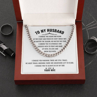 To My Husband | Cuban Link Chain