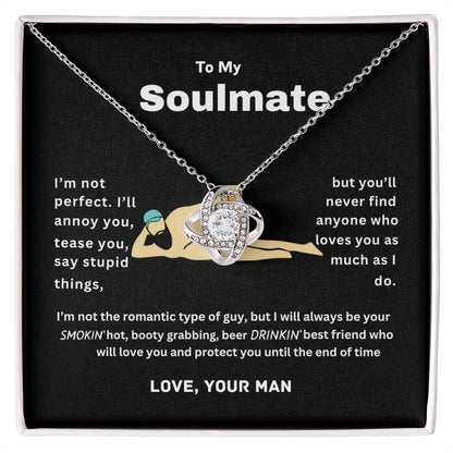 Dad bod soulmate | Love knot necklace