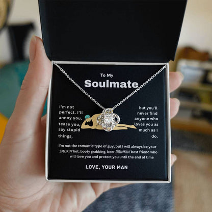 Dad bod soulmate | Love knot necklace