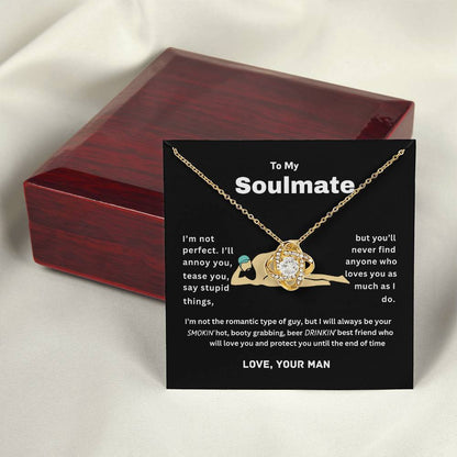 Dad bod soulmate | Love knot necklace