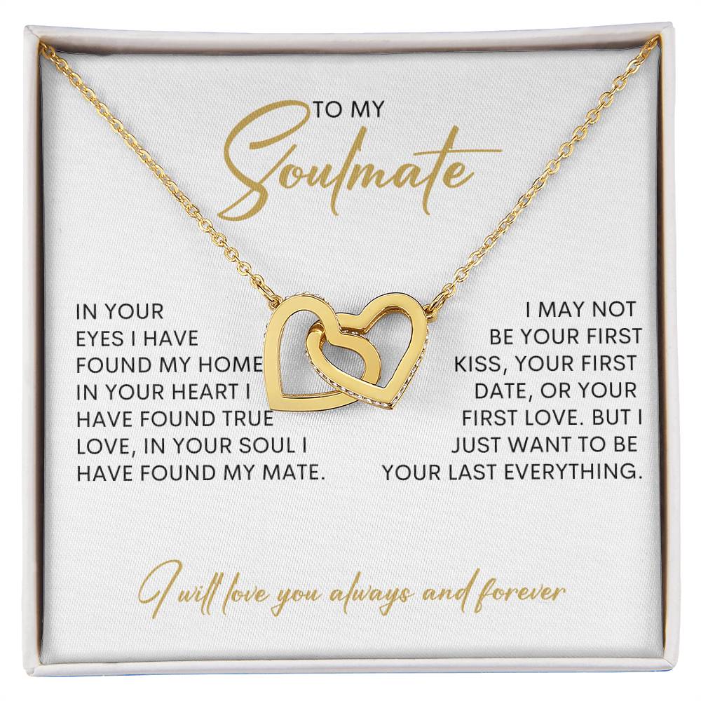 To My Soulmate | Interlocking Hearts necklace