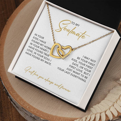 To My Soulmate | Interlocking Hearts necklace